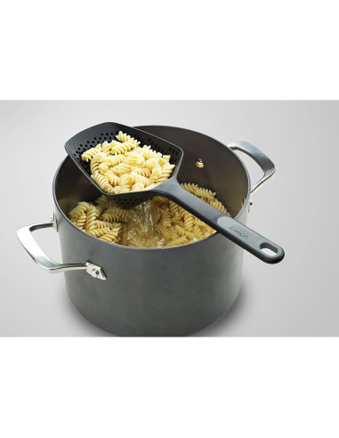 Colador Cuchara Drenadora Joseph Joseph Scoop Plus Grande Negro