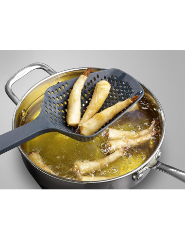 Colador Cuchara Drenadora Joseph Joseph Scoop Plus Grande Negro