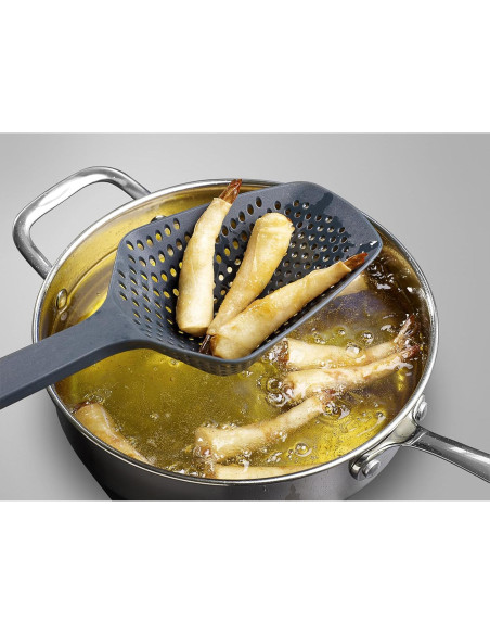 Colador Cuchara Drenadora Joseph Joseph Scoop Plus Grande Negro