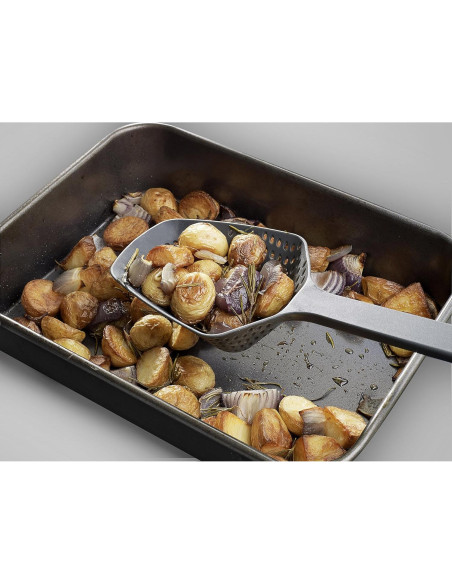 Colador Cuchara Drenadora Joseph Joseph Scoop Plus Grande Negro