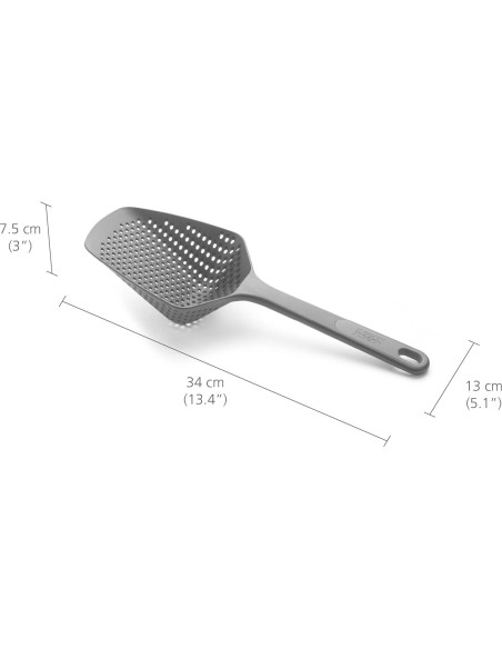 Colador Cuchara Drenadora Joseph Joseph Scoop Plus Grande Negro