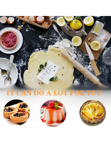 Moldes para Tartas RICHSC-PAN 12 PCS Antiadherentes 7.6 cm