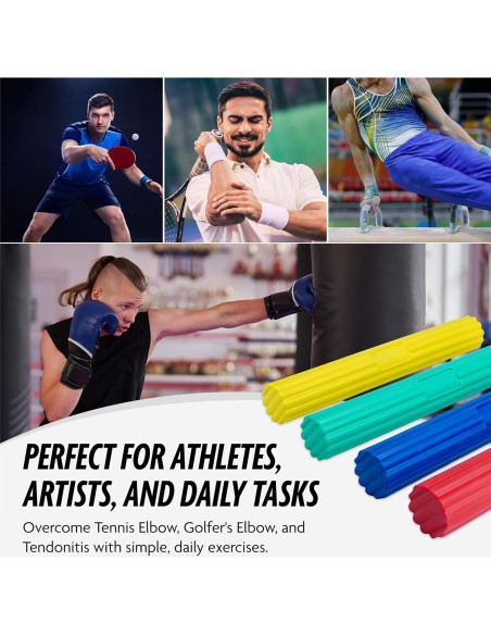 Barra de Resistencia DMoose Fitness para Terapia Física - 4 Niveles