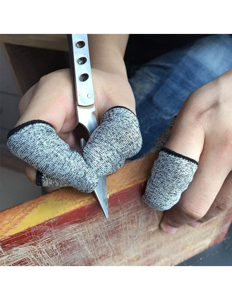 KIT JADE 12 PCS Protectores de Dedos Resistentes a Cortes