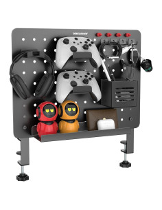 Tablero de Perforación de Escritorio DeskLogics Negro con Abrazadera