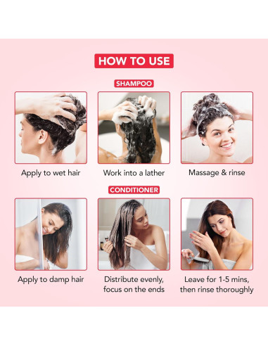 Juego de Champú y Acondicionador Botanic Hearth 473 ml - Vinagre de Manzana, Sin Sulfatos, Para Todo Tipo de Cabello