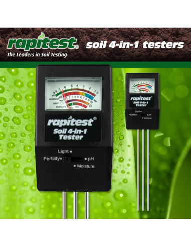 Medidor 4-en-1 Luster Leaf 1818 pH Humedad Luz Suelo