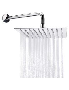 Cabezal de Ducha Cuadrado NearMoon 20.32 cm Acero Inoxidable Cromo