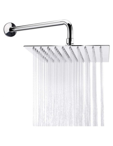 Cabezal de Ducha Cuadrado NearMoon 20.32 cm Acero Inoxidable Cromo