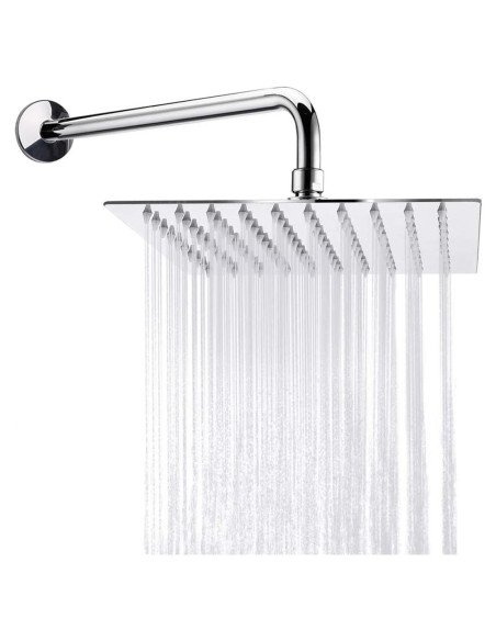 Cabezal de Ducha Cuadrado NearMoon 20.32 cm Acero Inoxidable Cromo