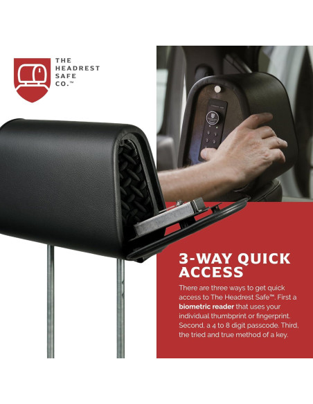 Juego de Reposacabezas con Seguro EL SEGURO DEL REPOSACABEZAS Vulcan - Cuero Sintético Negro