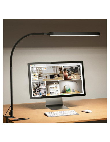 Lámpara de Escritorio LED SKYLEO 12W Cuello de Ganso 85cm