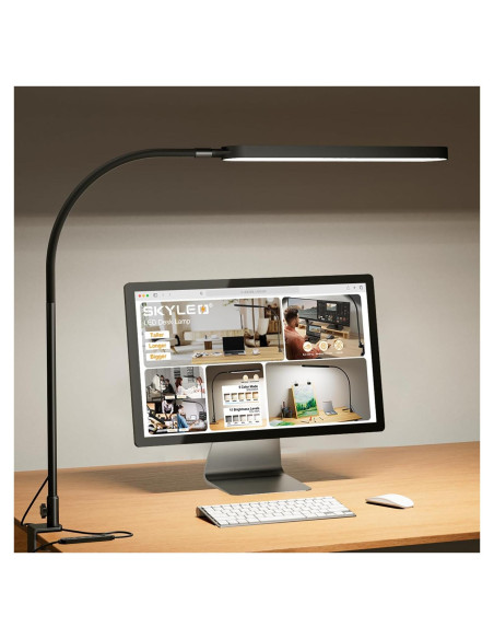 Lámpara de Escritorio LED SKYLEO 12W Cuello de Ganso 85cm