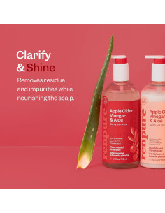 Champú Aclara y Brilla Renpure 710 ml - Vinagre de Sidra y Aloe 2