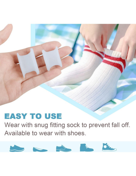 Separadores de Dedos Ortopédicos Povihome - 10 Piezas Talla L