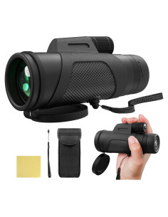 Telescopio Monocular 12x42 AMITHER Compacto HD para Aves