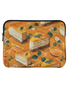 Funda para Laptop FFYHO 13-14" Acolchada Cheesecake Naranja