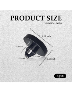 Almohadilla de Parada del Pedal de Freno Stacool 4PCS 2