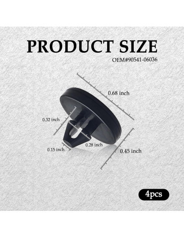 Almohadilla de Parada del Pedal de Freno Stacool 4PCS