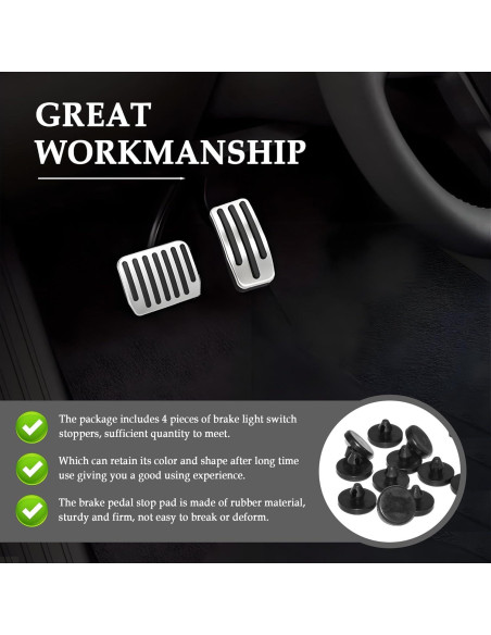 Almohadilla de Parada del Pedal de Freno Stacool 4PCS