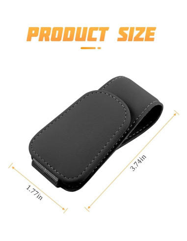 Soporte Magnético para Gafas AICEL Negro de Cuero