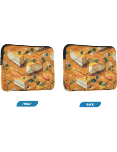 Funda para Laptop FFYHO 13-14" Acolchada Cheesecake Naranja 2