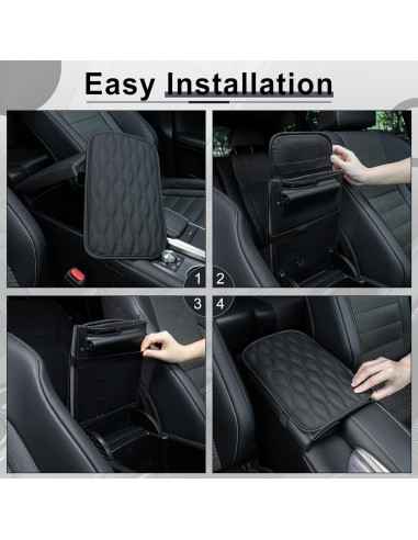 Funda Reposabrazos Auto Amiss Universal Impermeable Negro