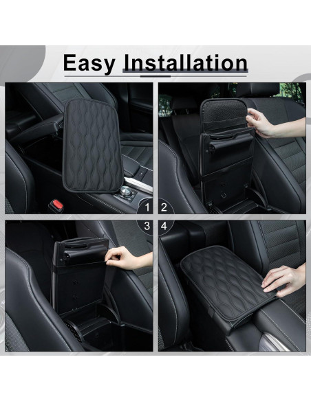 Funda Reposabrazos Auto Amiss Universal Impermeable Negro