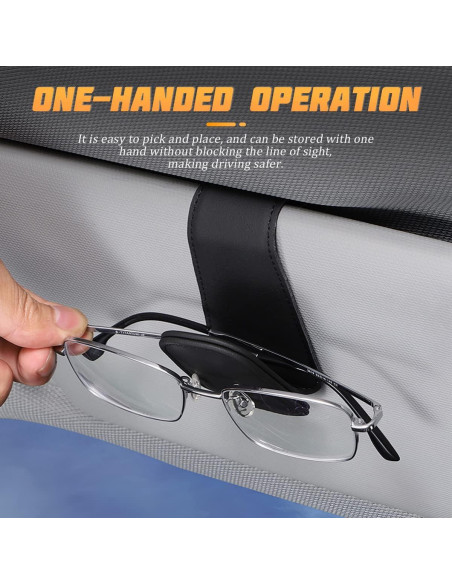 Soporte Magnético para Gafas AICEL Negro de Cuero Soporte Magnético para Gafas AICEL Negro de Cuero