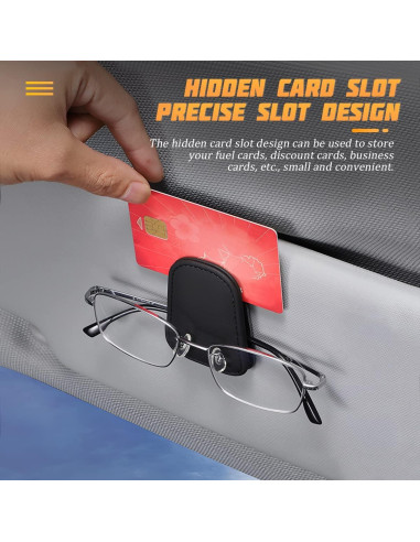 Soporte Magnético para Gafas AICEL Negro de Cuero