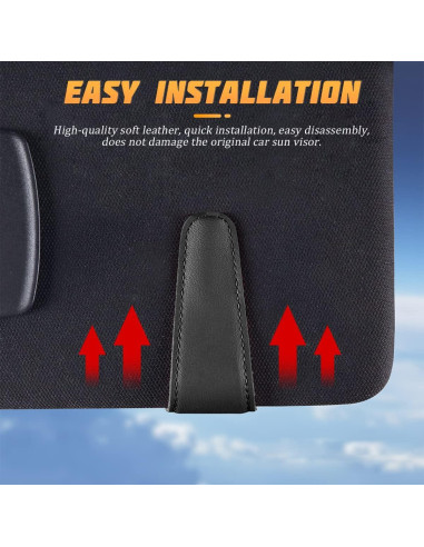 Soporte Magnético para Gafas AICEL Negro de Cuero