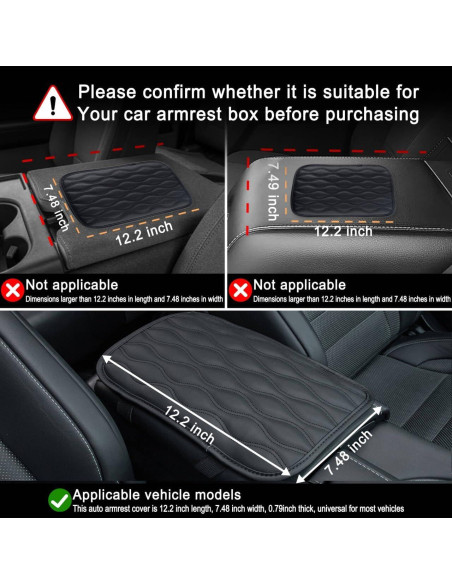 Funda Reposabrazos Auto Amiss Universal Impermeable Negro