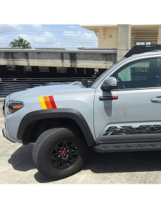 Calcomanías Retro Tricolores MOCHENT para Toyota Tacoma 2 Pcs 2