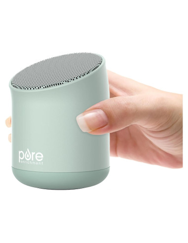 Máquina de Sonido Calmante Pure Enrichment Wave Mini Zen - 6 Sonidos Relajantes, Portátil, Verde Tranquilo