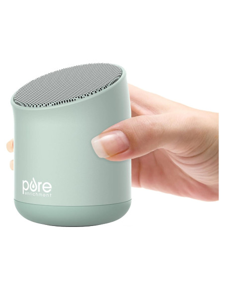 Máquina de Sonido Calmante Pure Enrichment Wave Mini Zen - 6 Sonidos Relajantes, Portátil, Verde Tranquilo