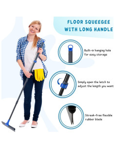 Raspador de Piso Telescópico KeFanta 45 cm Goma Azul 2