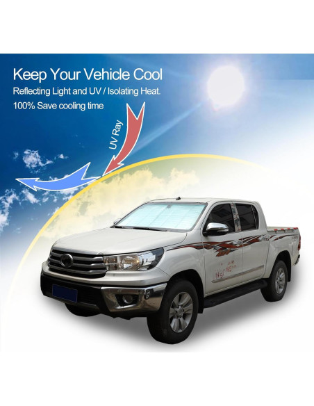 Protector Solar Parabrisas Toyota Hilux 2005-2021 Qiosreui