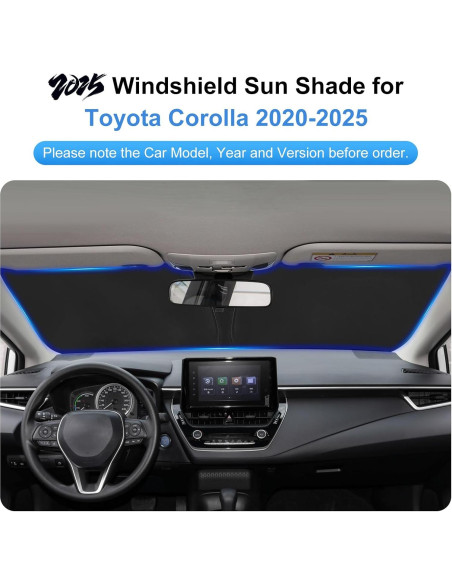 Protector Solar Parabrisas PinBaoLaLa Toyota Corolla 2020-2025