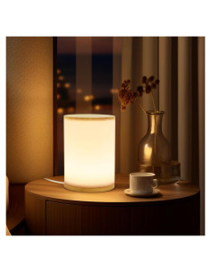 Lámpara de Mesa UCHENTON de Bambú Mini 400 Lúmenes 2700K