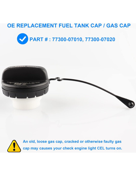 Tapa de Gas Reemplazo Allmotorparts para Toyota Lexus 77300-07010