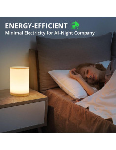 Lámpara de Mesa UCHENTON de Bambú Mini 400 Lúmenes 2700K 2