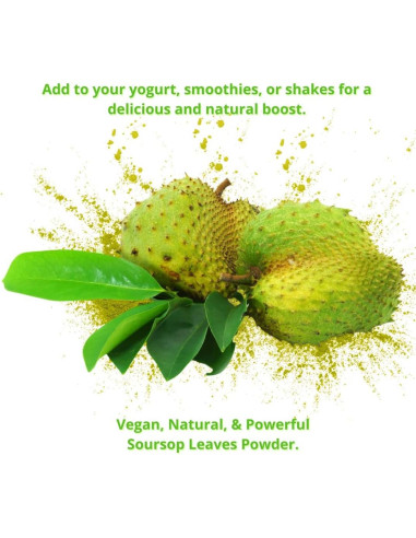 Polvo de Hoja de Guanábana 170g Herbalista - 100% Natural