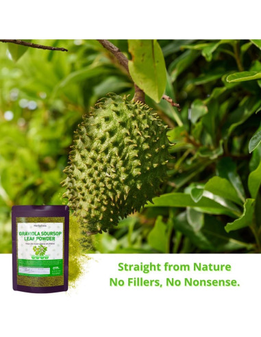 Polvo de Hoja de Guanábana 170g Herbalista - 100% Natural