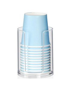 Dispensador de Tazas LBTING 3oz Acrílico Claro para Baño