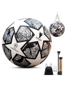 Balón de Fútbol Tamaño 5 Luliott Gris - PU, Sin Costuras