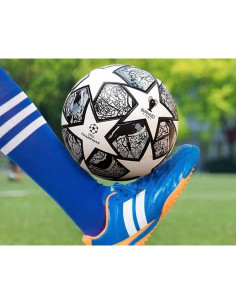 Balón de Fútbol Tamaño 5 Luliott Gris - PU, Sin Costuras 2