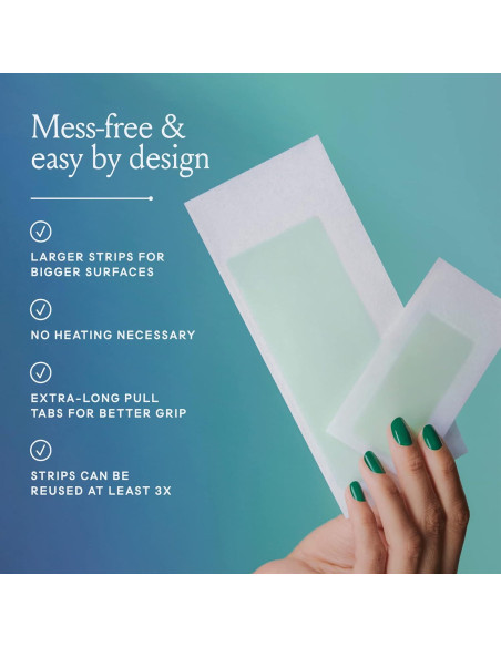 Kit de Cera Billie para Cuerpo y Axilas - 36 Tiras + Toallitas