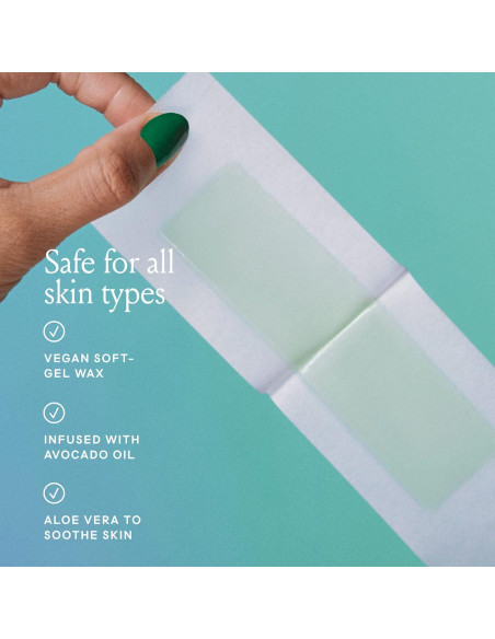 Kit de Cera Billie para Cuerpo y Axilas - 36 Tiras + Toallitas