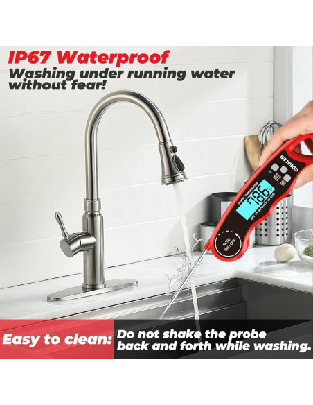 Termómetro Digital de Carne GDEALER Impermeable 300C Rápido