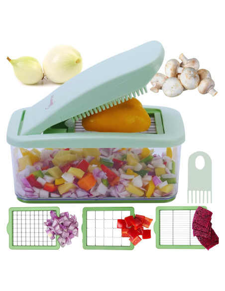 Picador de Alimentos Brieftons QuickPush 3 Cuchillas 2.6L